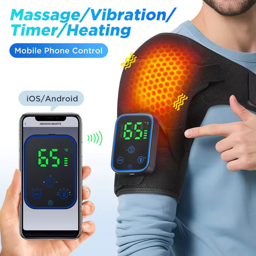 Wireless Graphene Heating Massage Wrap - Shoulder & Knee Pain Relief Brace