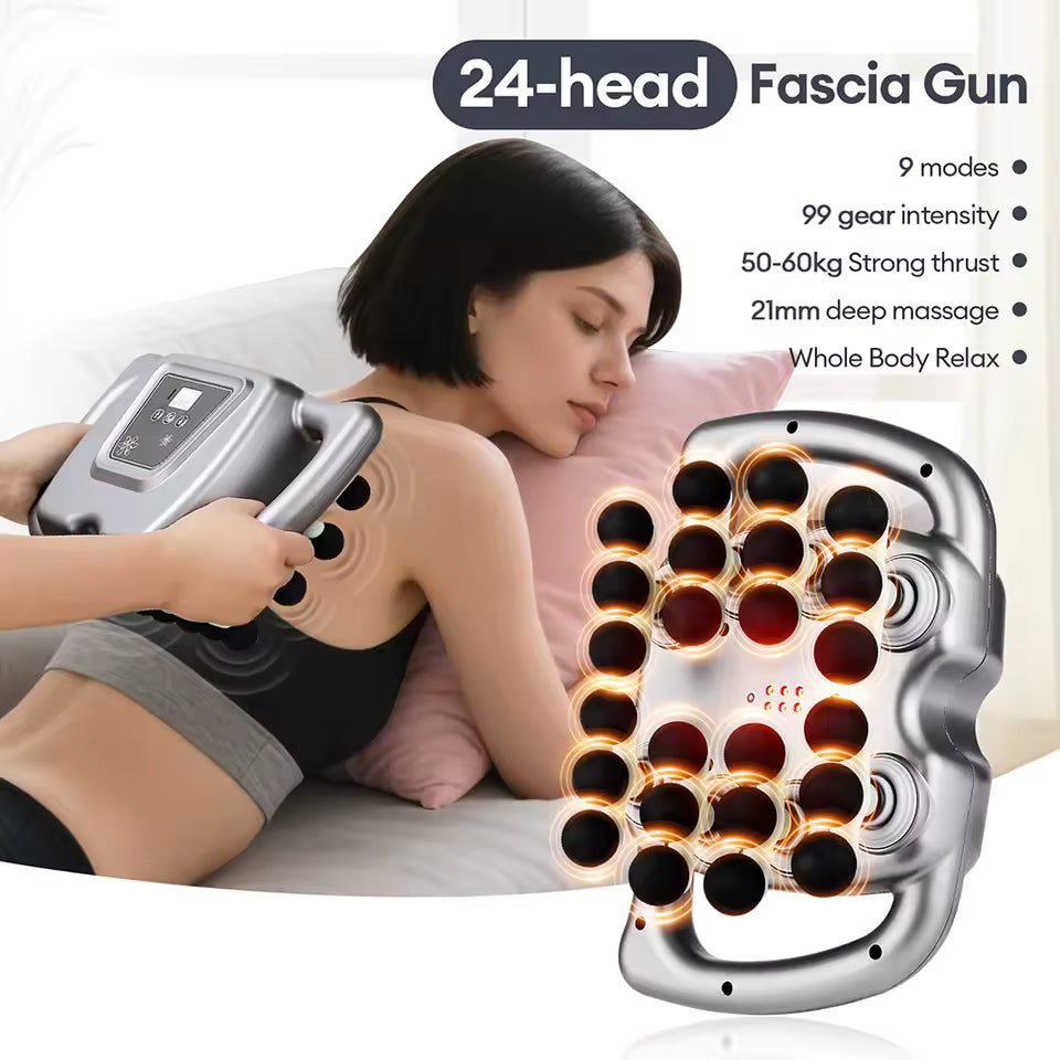 24 Head Percussion Massage Gun