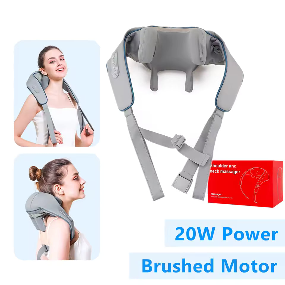 Premium 26W Brushless Neck & Shoulder Massager - Professional Grade
