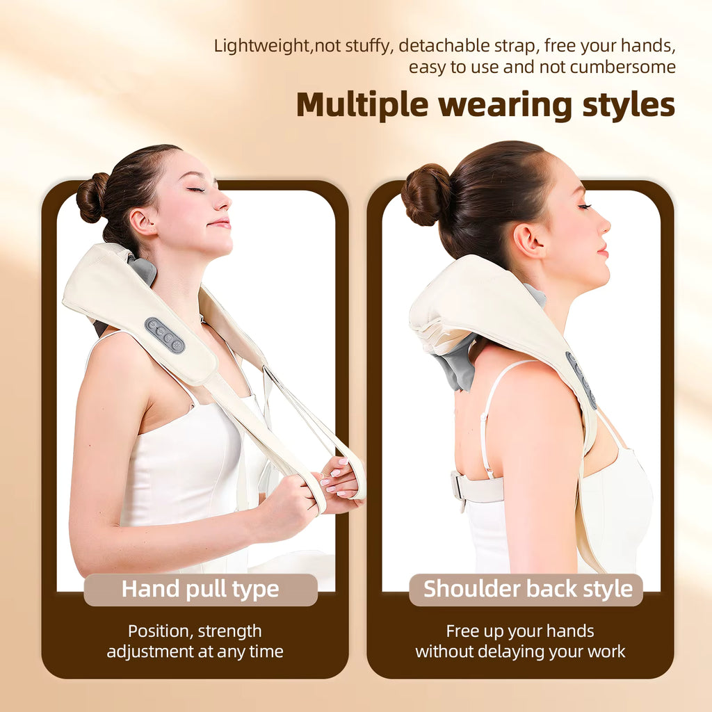 Premium 26W Brushless Neck & Shoulder Massager - Professional Grade