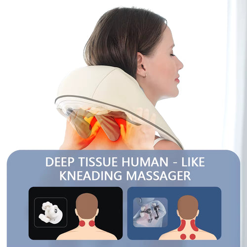 Premium 26W Brushless Neck & Shoulder Massager - Professional Grade
