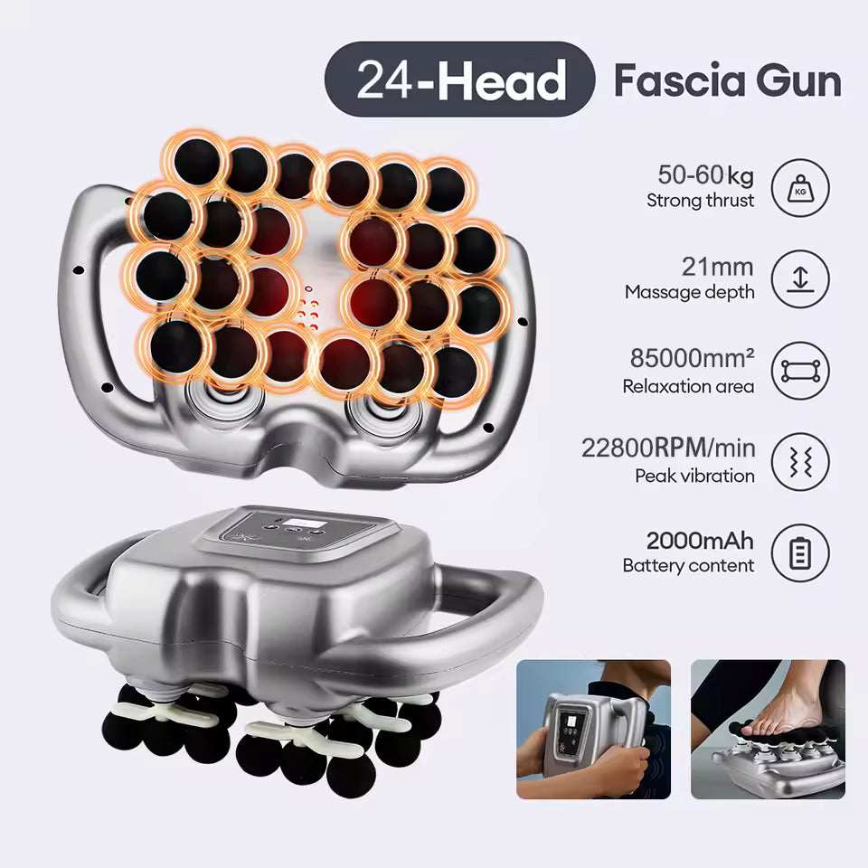 24 Head Percussion Massage Gun
